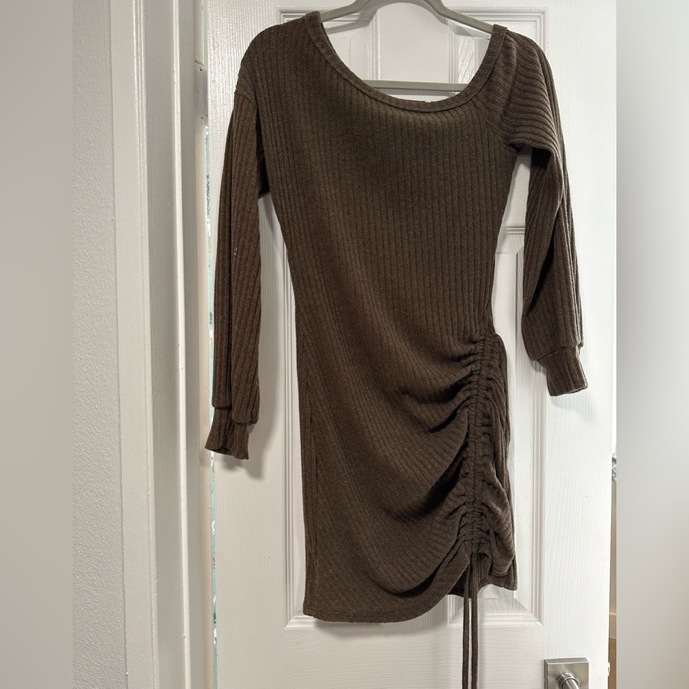 New with tags. Brown sweater dress. Size medium